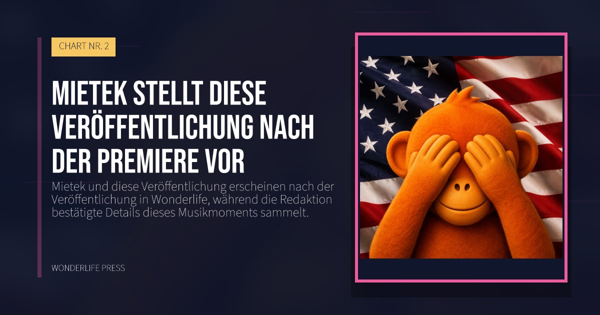 Wonderlife Press: Mietek stellt diese Veröffentlichung nach der Premiere vor. Veröffentlichungscover. CHART NR. 2.