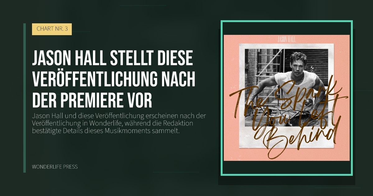 Wonderlife Press: Jason Hall stellt diese Veröffentlichung nach der Premiere vor. Veröffentlichungscover. CHART NR. 3.