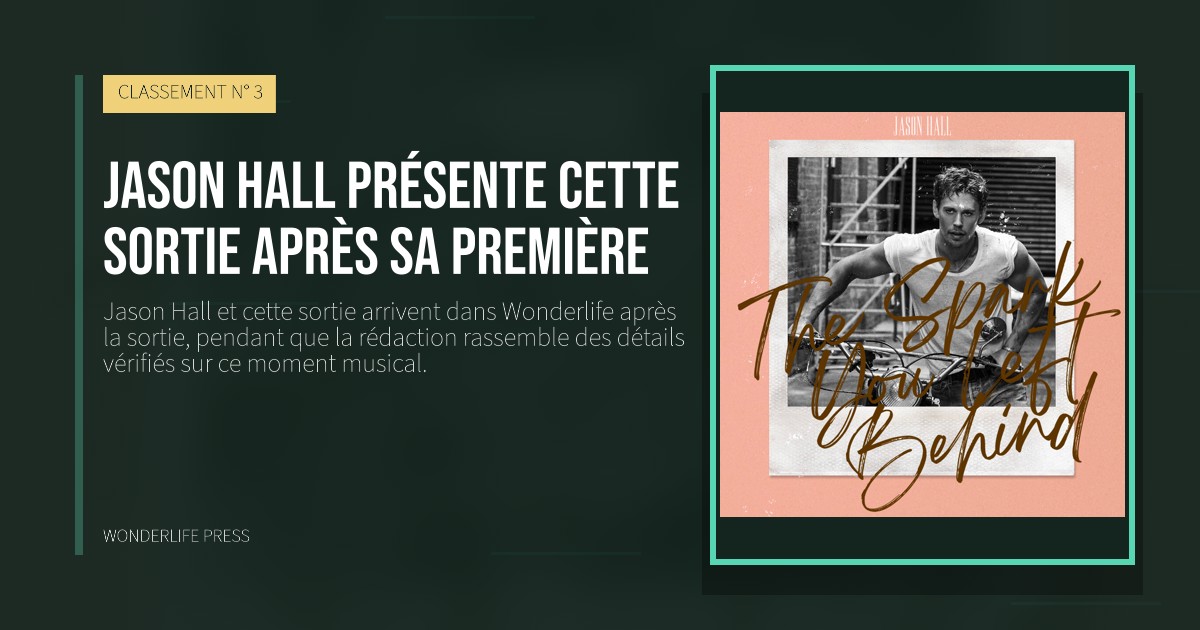 Wonderlife Press: Jason Hall présente cette sortie après sa première. pochette de la sortie. CLASSEMENT N° 3.