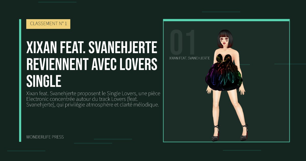 Wonderlife Press: Xixan feat. Svanehjerte reviennent avec Lovers single. portrait des artistes. CLASSEMENT N° 1.