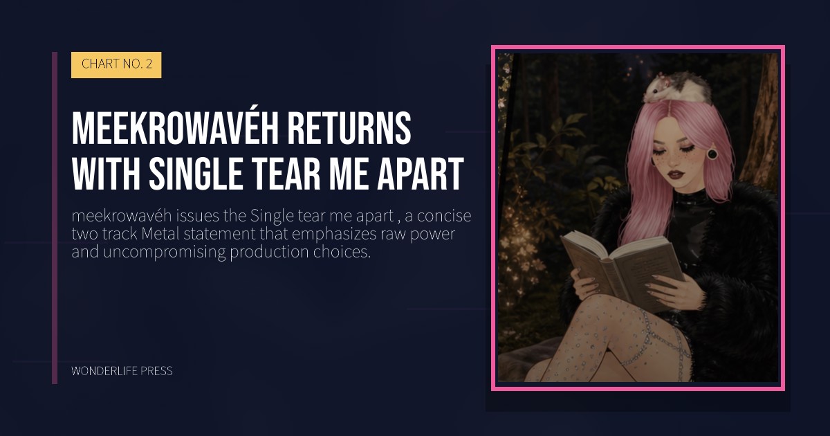 Wonderlife Press: meekrowavéh returns with Single tear me apart. release artwork. CHART NO. 2.