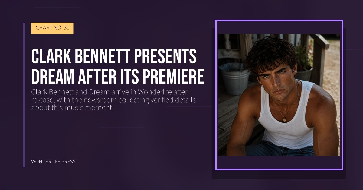 Wonderlife Press: Clark Bennett presents Dream after its premiere. release artwork. CHART NO. 31.
