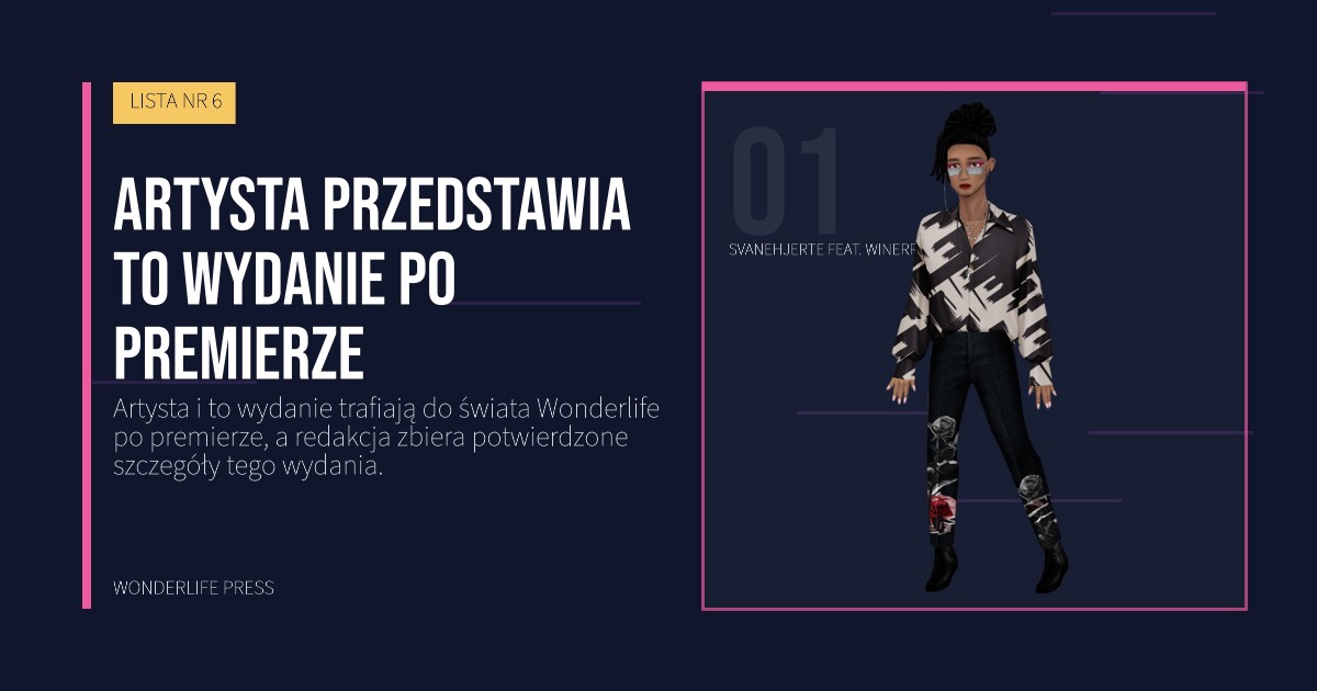 Wonderlife Press: Artysta przedstawia to wydanie po premierze. portret artystów. LISTA NR 6.