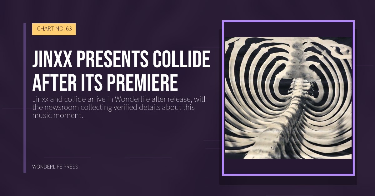 Wonderlife Press: Jinxx presents collide after its premiere. release artwork. CHART NO. 63.