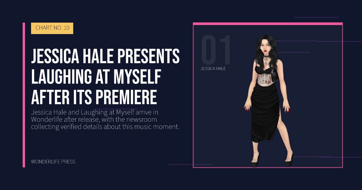 Wonderlife Press: Jessica Hale presents Laughing at Myself after its premiere. artist portrait. CHART NO. 10.