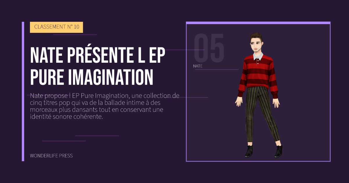 Wonderlife Press: Nate présente l EP Pure Imagination. portrait des artistes. CLASSEMENT N° 10.