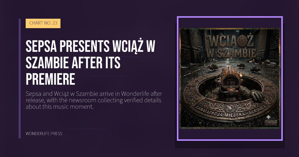 Wonderlife Press: Sepsa presents Wciąż w Szambie after its premiere. release artwork. CHART NO. 23.