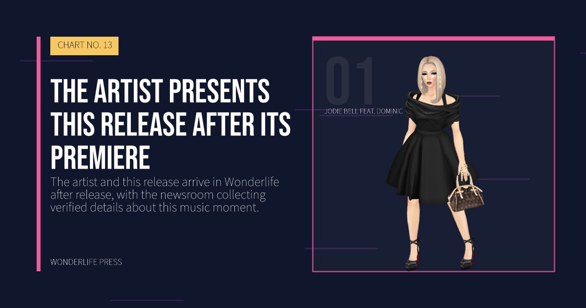 Wonderlife Press: The artist presents this release after its premiere. artist portrait. CHART NO. 13.