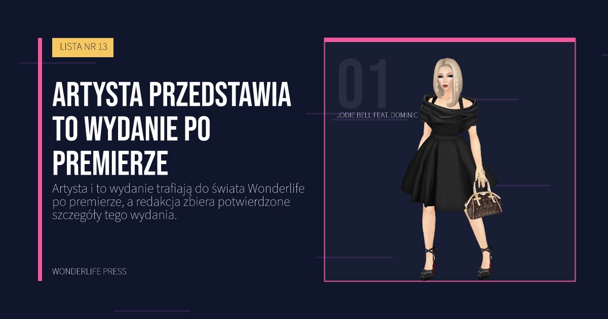 Wonderlife Press: Artysta przedstawia to wydanie po premierze. portret artystów. LISTA NR 13.