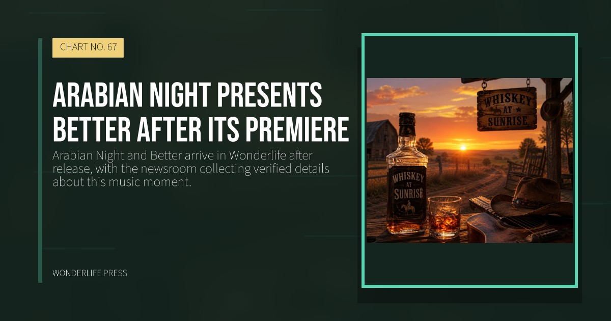 Wonderlife Press: Arabian Night presents Better after its premiere. release artwork. CHART NO. 67.