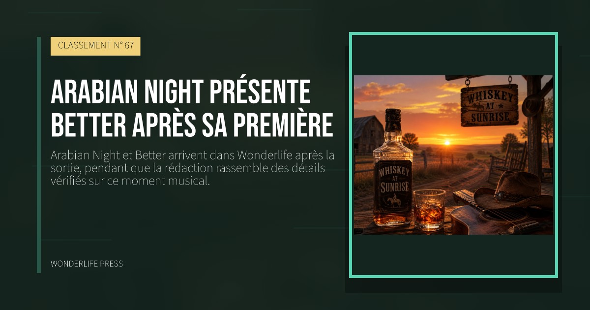 Wonderlife Press: Arabian Night présente Better après sa première. pochette de la sortie. CLASSEMENT N° 67.