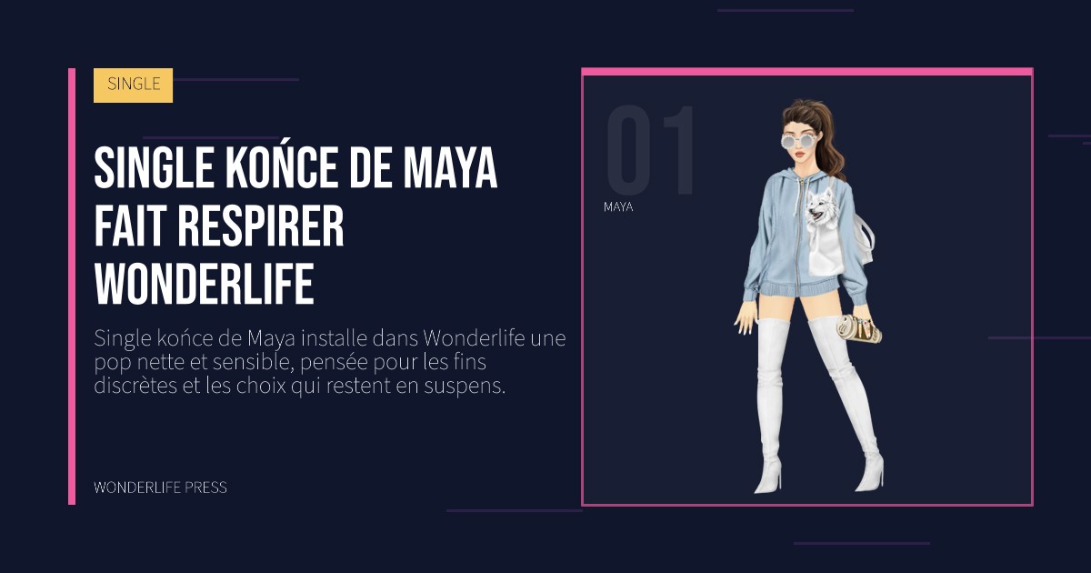 Wonderlife Press: Single końce de Maya fait respirer Wonderlife. portrait des artistes. SINGLE.