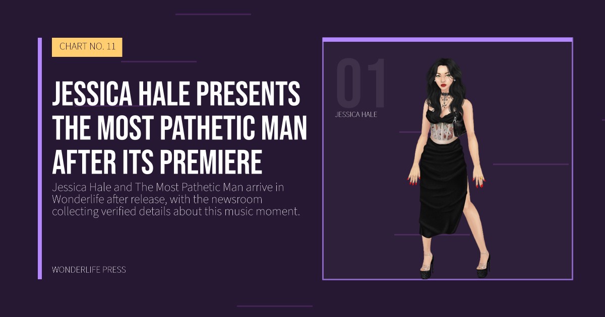 Wonderlife Press: Jessica Hale presents The Most Pathetic Man after its premiere. artist portrait. CHART NO. 11.