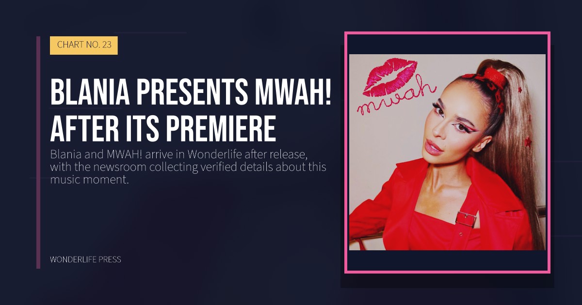 Wonderlife Press: Blania presents MWAH! after its premiere. release artwork. CHART NO. 23.