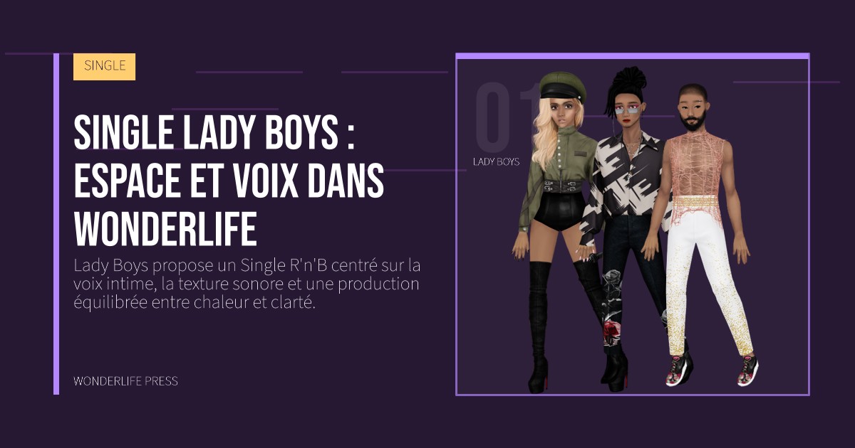 Wonderlife Press: Single Lady Boys : espace et voix dans Wonderlife. portrait des artistes. SINGLE.