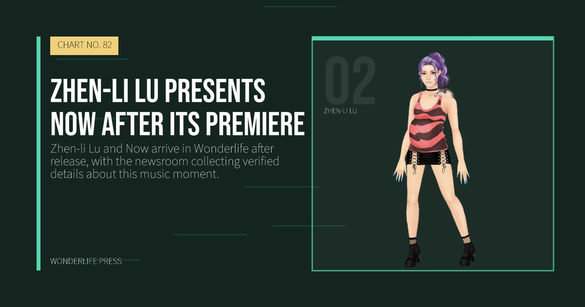 Wonderlife Press: Zhen-li Lu presents Now after its premiere. artist portrait. CHART NO. 82.