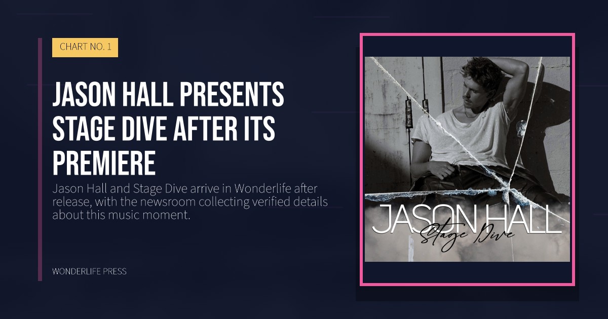 Wonderlife Press: Jason Hall presents Stage Dive after its premiere. release artwork. CHART NO. 1.