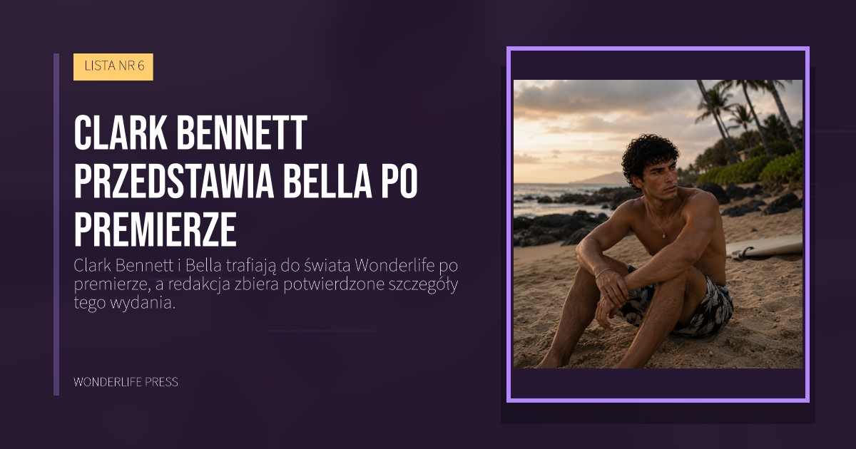Wonderlife Press: Clark Bennett przedstawia Bella po premierze. okładka wydawnictwa. LISTA NR 6.