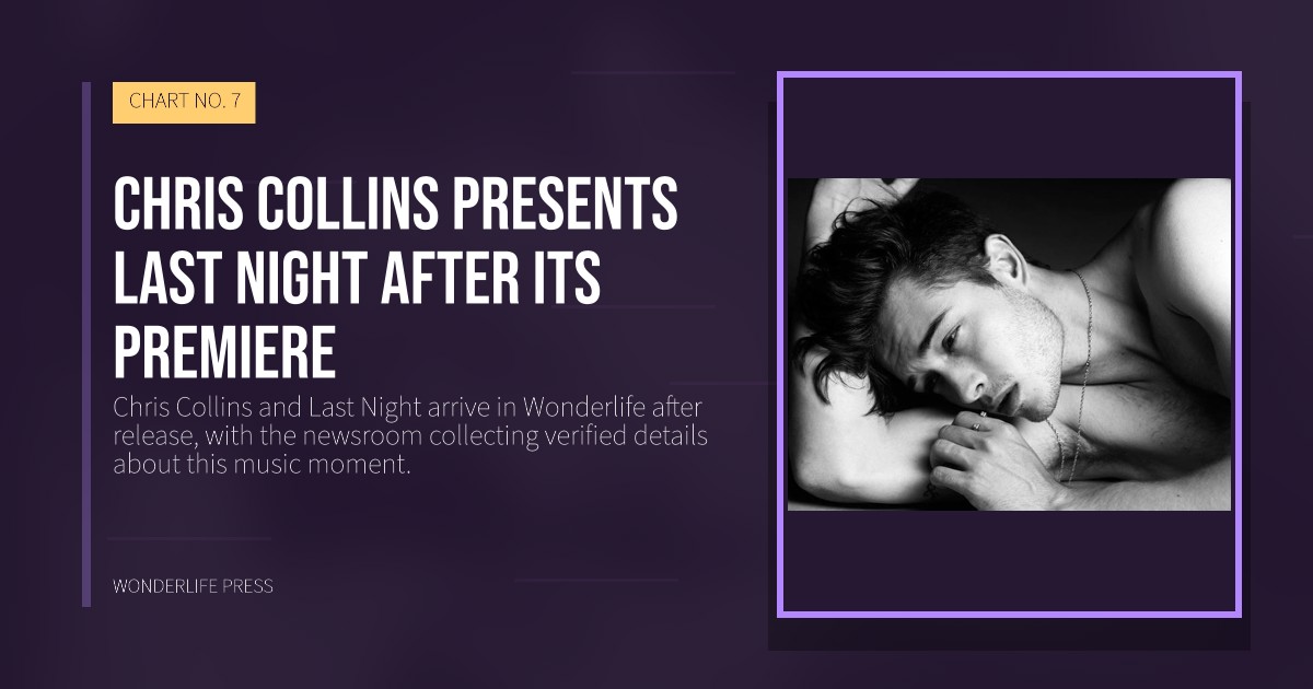 Wonderlife Press: Chris Collins presents Last Night after its premiere. release artwork. CHART NO. 7.