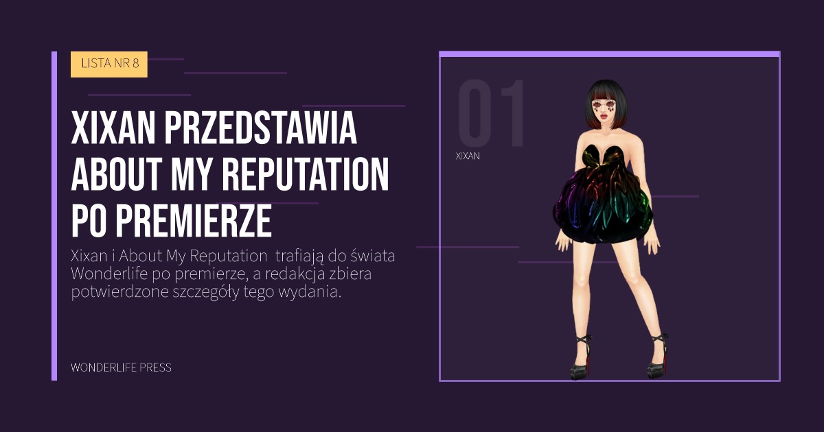 Wonderlife Press: Xixan przedstawia About My Reputation  po premierze. portret artystów. LISTA NR 8.