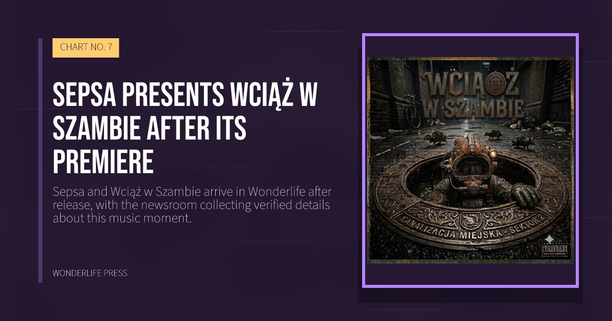 Wonderlife Press: Sepsa presents Wciąż w Szambie after its premiere. release artwork. CHART NO. 7.
