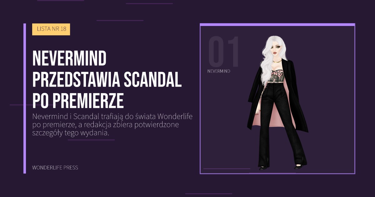 Wonderlife Press: Nevermind przedstawia Scandal po premierze. portret artystów. LISTA NR 18.