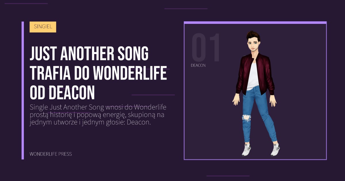 Wonderlife Press: Just another song trafia do Wonderlife od Deacon. portret artystów. SINGIEL.