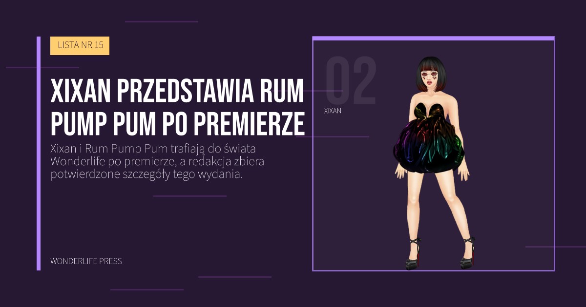 Wonderlife Press: Xixan przedstawia Rum Pump Pum po premierze. portret artystów. LISTA NR 15.