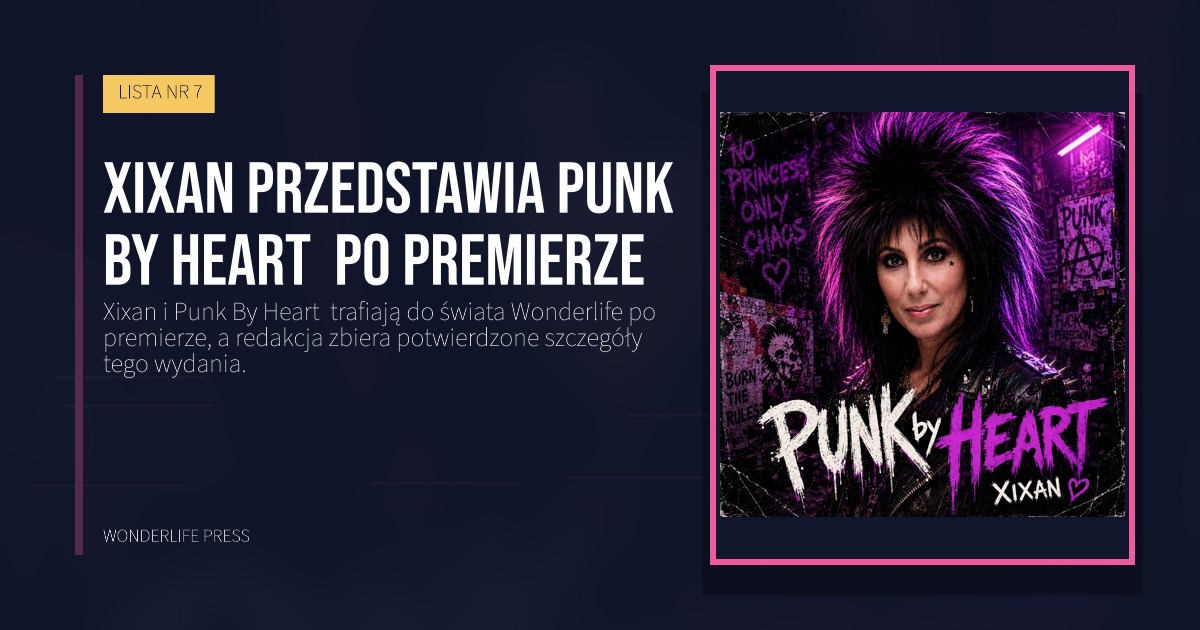 Wonderlife Press: Xixan przedstawia Punk By Heart  po premierze. okładka wydawnictwa. LISTA NR 7.