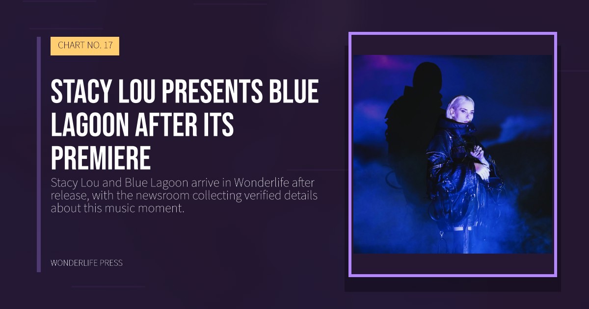 Wonderlife Press: Stacy Lou presents Blue Lagoon after its premiere. release artwork. CHART NO. 17.