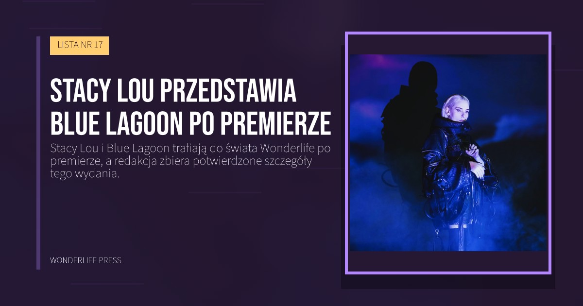 Wonderlife Press: Stacy Lou przedstawia Blue Lagoon po premierze. okładka wydawnictwa. LISTA NR 17.