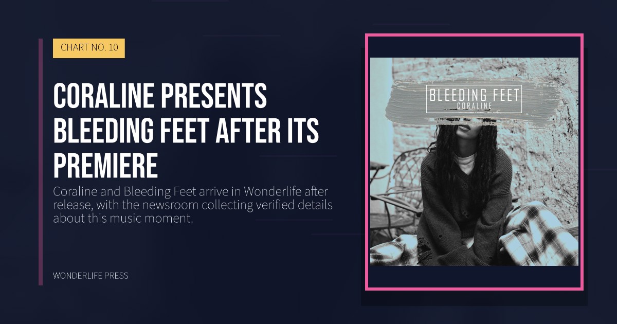 Wonderlife Press: Coraline presents Bleeding Feet after its premiere. release artwork. CHART NO. 10.