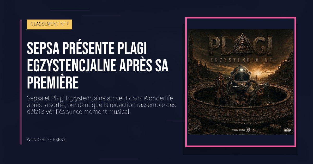 Wonderlife Press: Sepsa présente Plagi Egzystencjalne après sa première. pochette de la sortie. CLASSEMENT N° 7.