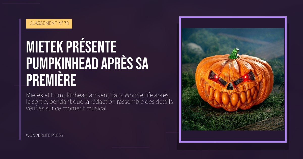 Wonderlife Press: Mietek présente Pumpkinhead après sa première. pochette de la sortie. CLASSEMENT N° 78.
