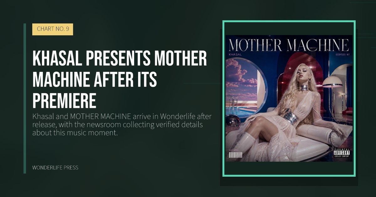 Wonderlife Press: Khasal presents MOTHER MACHINE after its premiere. release artwork. CHART NO. 9.