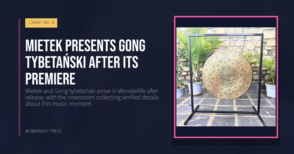 Wonderlife Press: Mietek presents Gong tybetański after its premiere. release artwork. CHART NO. 4.