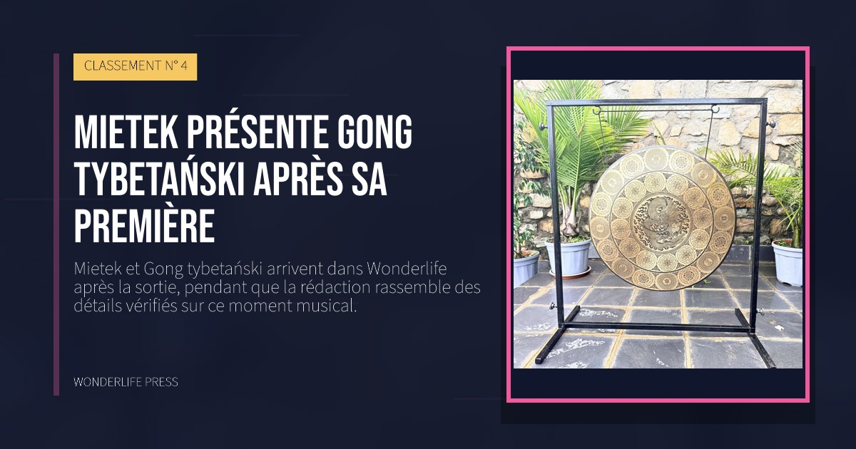 Wonderlife Press: Mietek présente Gong tybetański après sa première. pochette de la sortie. CLASSEMENT N° 4.