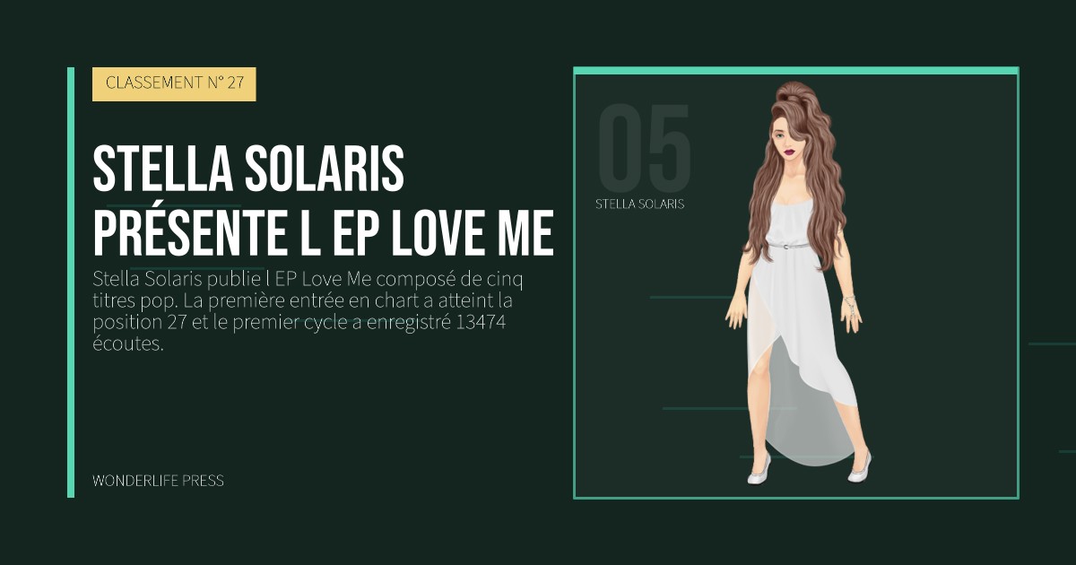 Wonderlife Press: Stella Solaris présente l EP Love Me. portrait des artistes. CLASSEMENT N° 27.