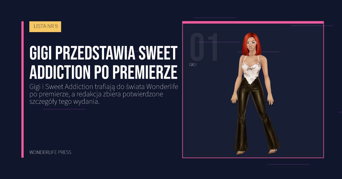 Wonderlife Press: Gigi przedstawia Sweet Addiction po premierze. portret artystów. LISTA NR 9.