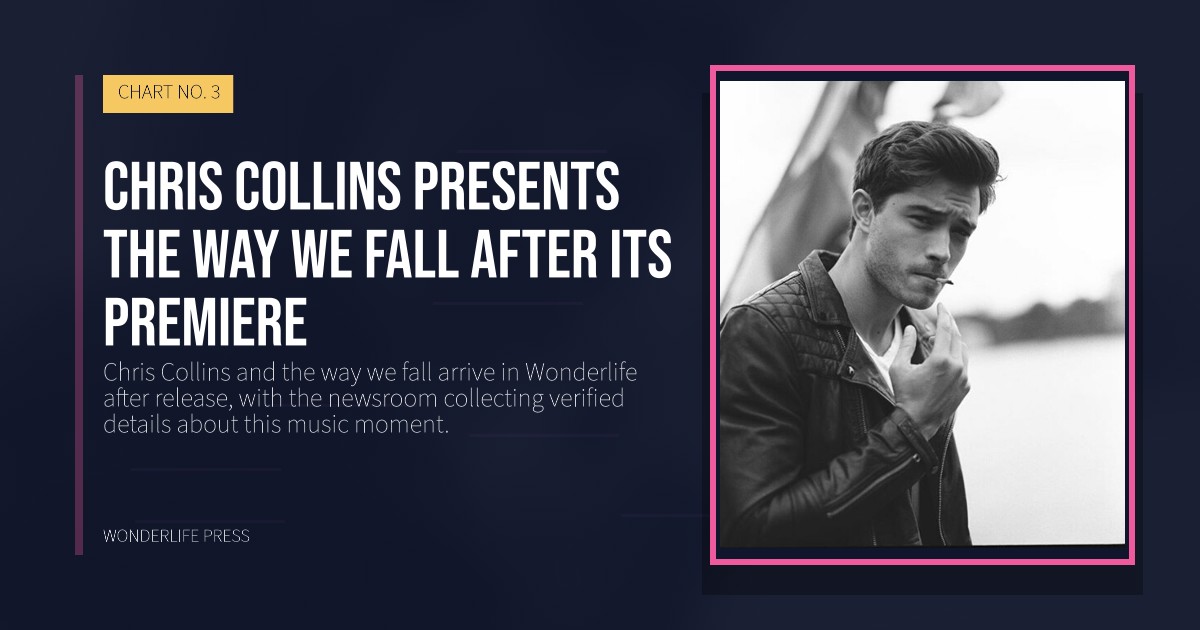 Wonderlife Press: Chris Collins presents the way we fall after its premiere. release artwork. CHART NO. 3.