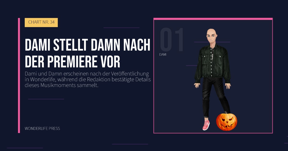 Wonderlife Press: Dami stellt Damn nach der Premiere vor. Künstlerporträt. CHART NR. 34.