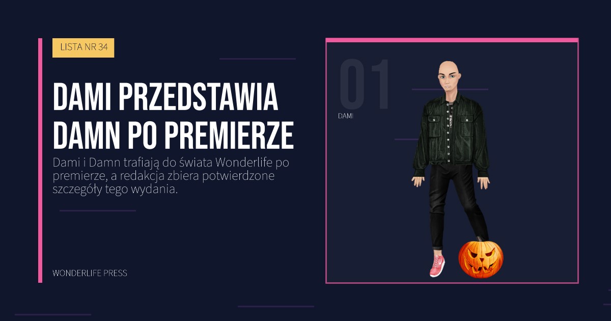Wonderlife Press: Dami przedstawia Damn po premierze. portret artystów. LISTA NR 34.