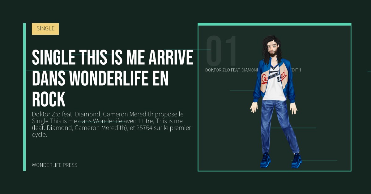 Wonderlife Press: Single This is me arrive dans Wonderlife en Rock. portrait des artistes. SINGLE.