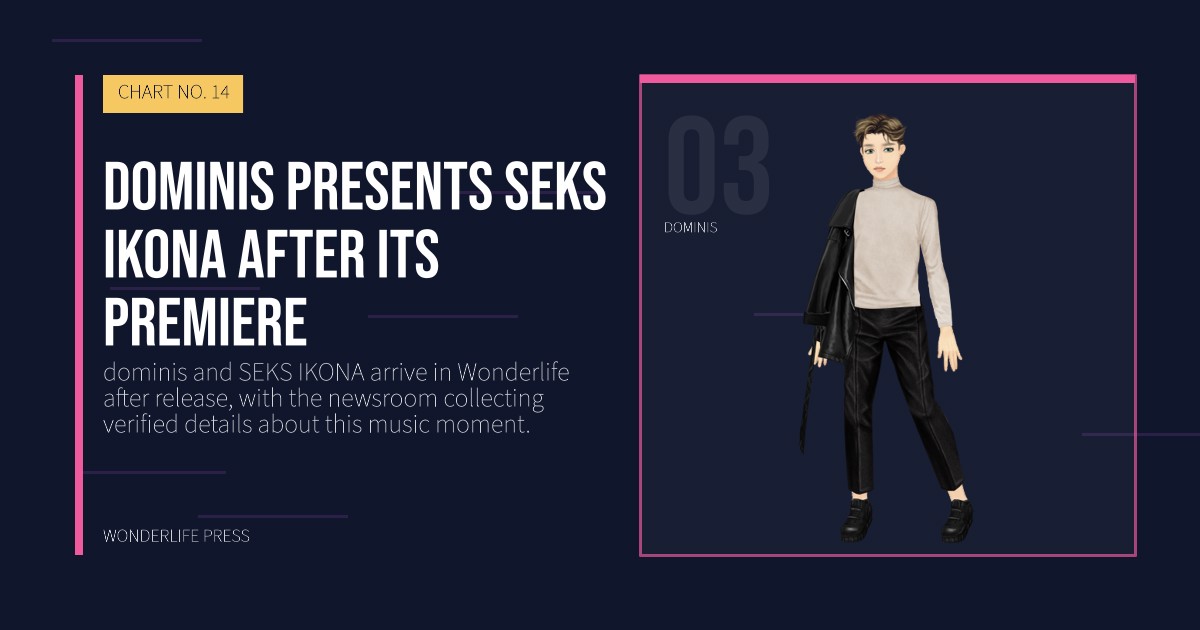 Wonderlife Press: dominis presents SEKS IKONA after its premiere. artist portrait. CHART NO. 14.