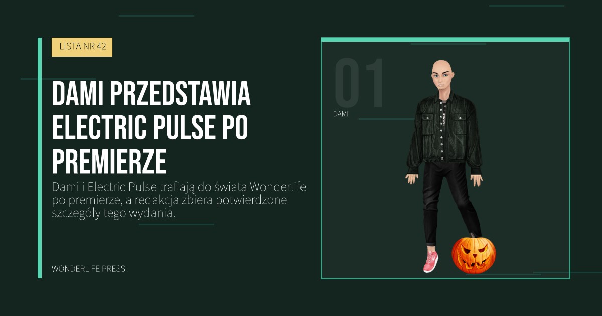 Wonderlife Press: Dami przedstawia Electric Pulse po premierze. portret artystów. LISTA NR 42.