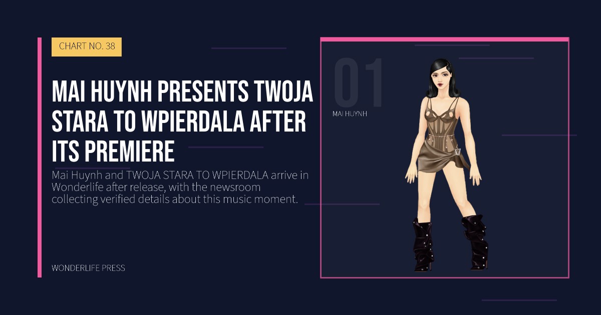 Wonderlife Press: Mai Huynh presents TWOJA STARA TO WPIERDALA after its premiere. artist portrait. CHART NO. 38.