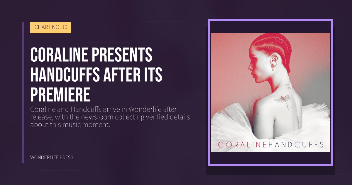 Wonderlife Press: Coraline presents Handcuffs after its premiere. release artwork. CHART NO. 19.