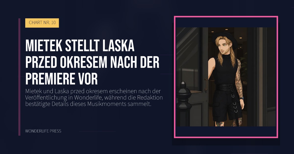 Wonderlife Press: Mietek stellt Laska przed okresem nach der Premiere vor. Veröffentlichungscover. CHART NR. 10.