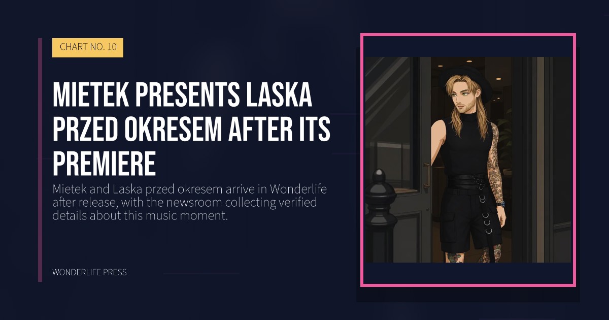 Wonderlife Press: Mietek presents Laska przed okresem after its premiere. release artwork. CHART NO. 10.