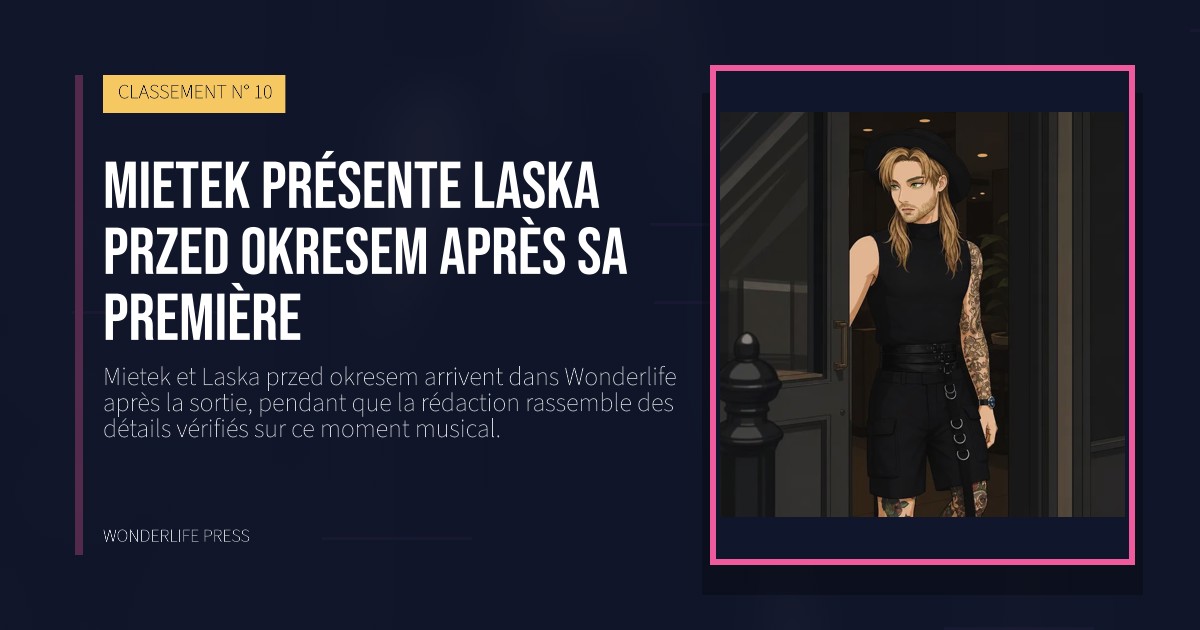 Wonderlife Press: Mietek présente Laska przed okresem après sa première. pochette de la sortie. CLASSEMENT N° 10.